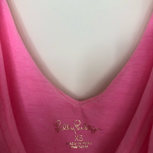 Lilly Pulitzer Hot Pink Ruffle Top // New With Tags NWT - Picture 5 of 7